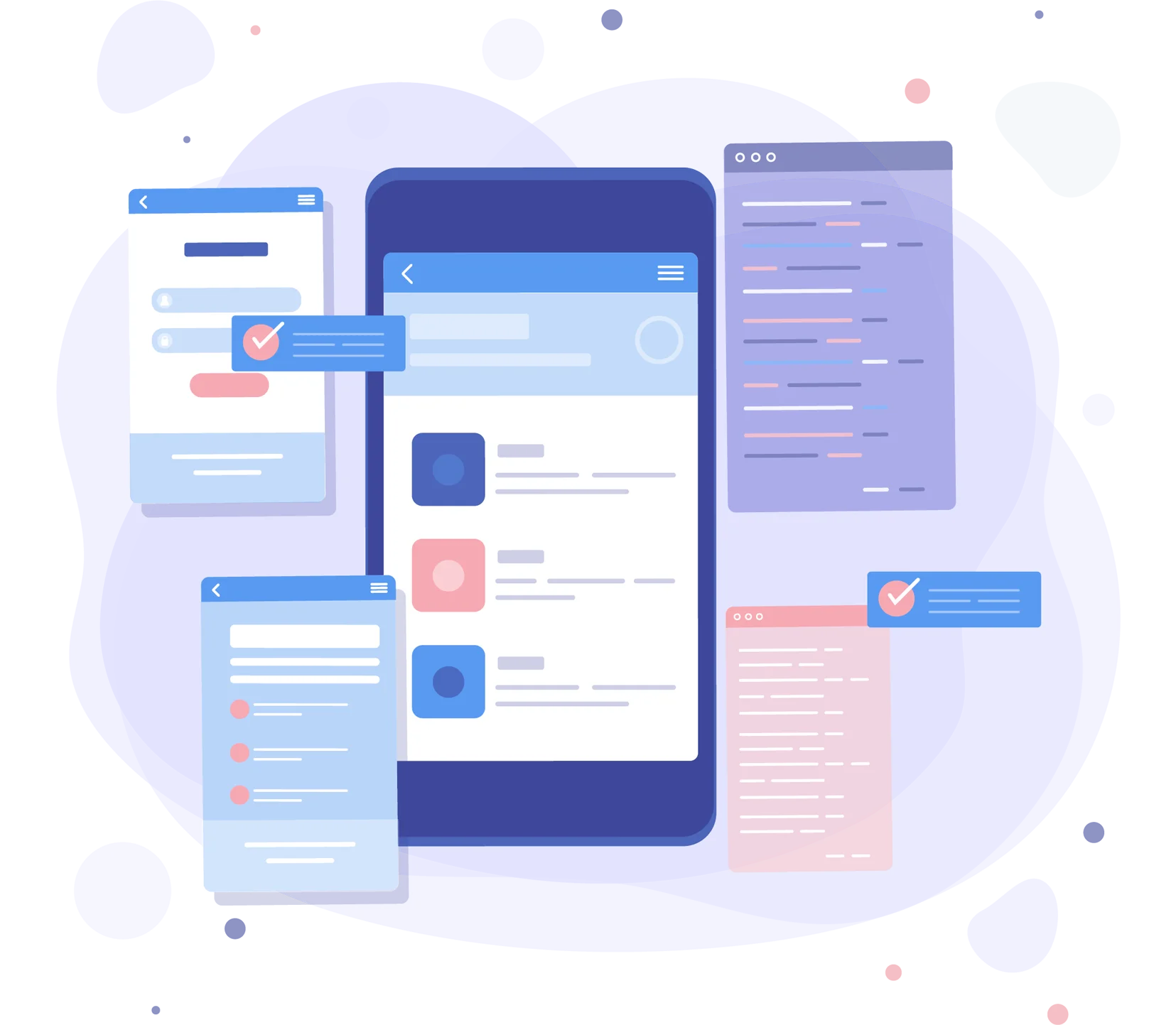 Digitised employment application form on screen