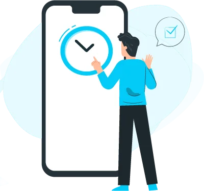 Time and attendance tracking icon